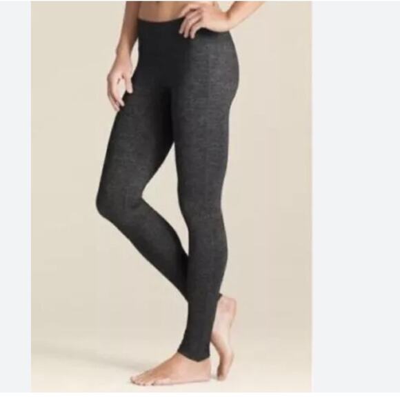 Athleta Womens Quest Caturanga Tight Workout Leggings Dark Gray Black Heather Sm - Picture 3 of 12